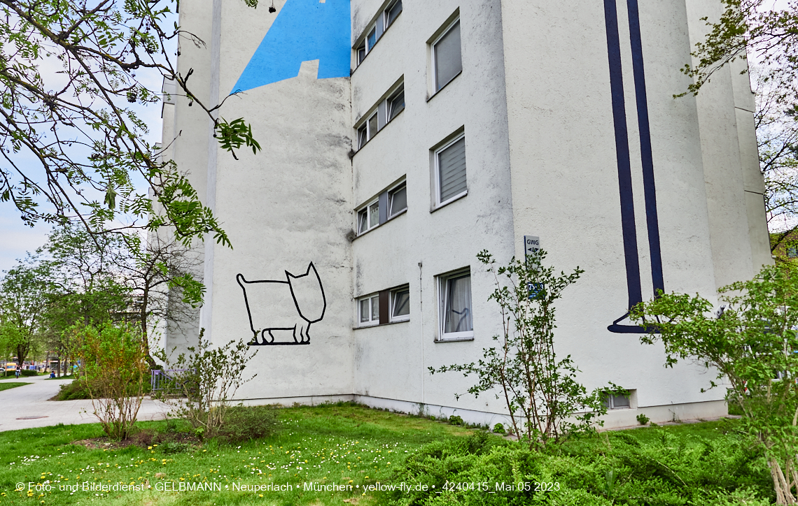 05.05.2023 - Graffiti am Karl-Marx-Ring 75 in Neuperlach